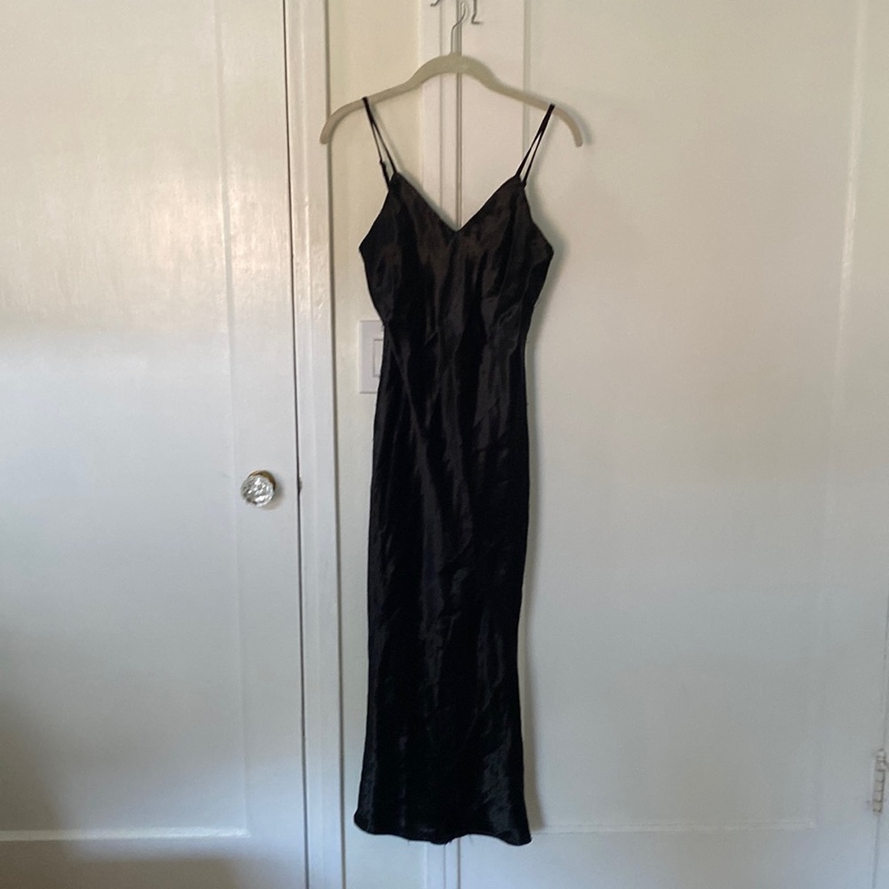 Black formal tank dress